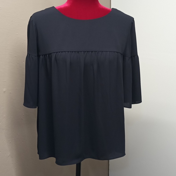 Ann Taylor Tops - NWT ANN TAYLOR | women's blue ann taylor flowy sheer babydoll top Sz small.